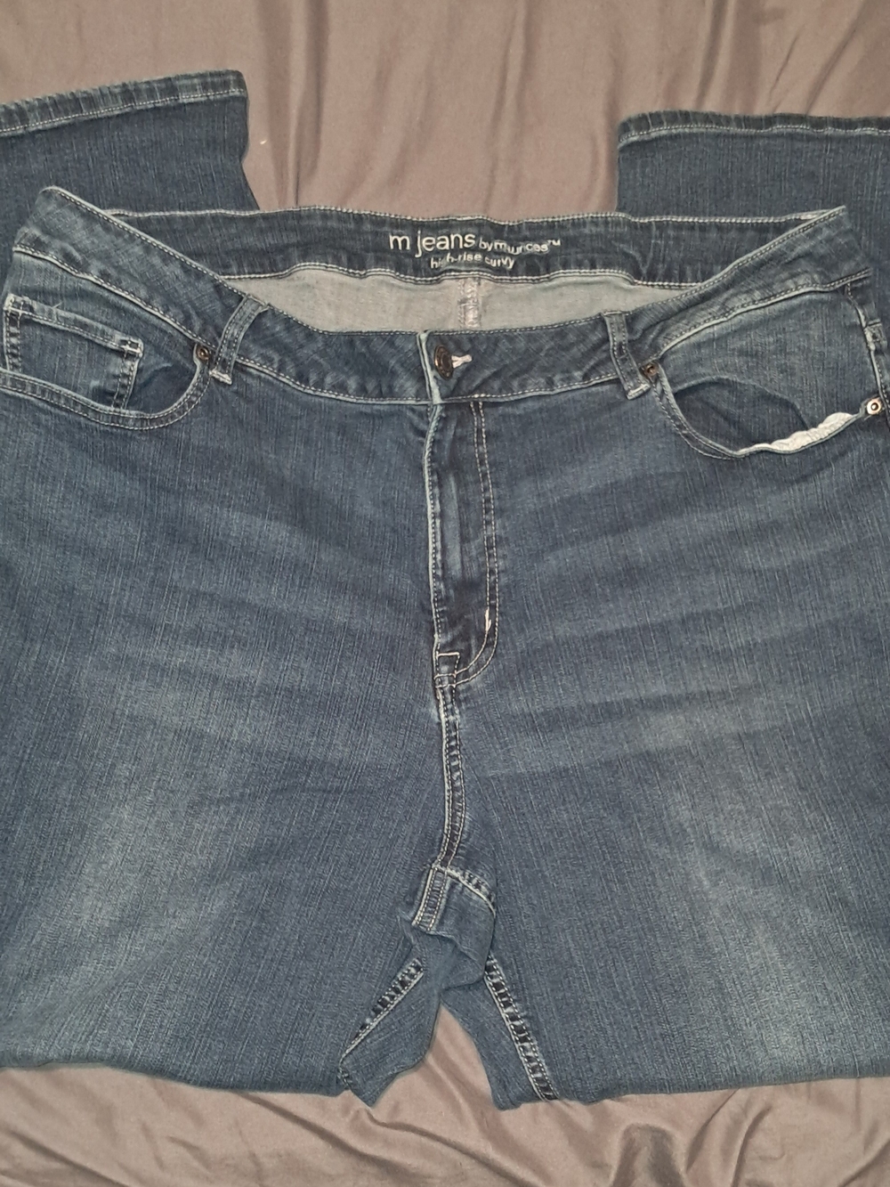 Maurices Women's Medium Blue Straight Leg High-Rise Jeans